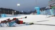 Úplné vyčerpání. Veronika Vítková v cíli vytrvalostního závodu na olympijských hrách