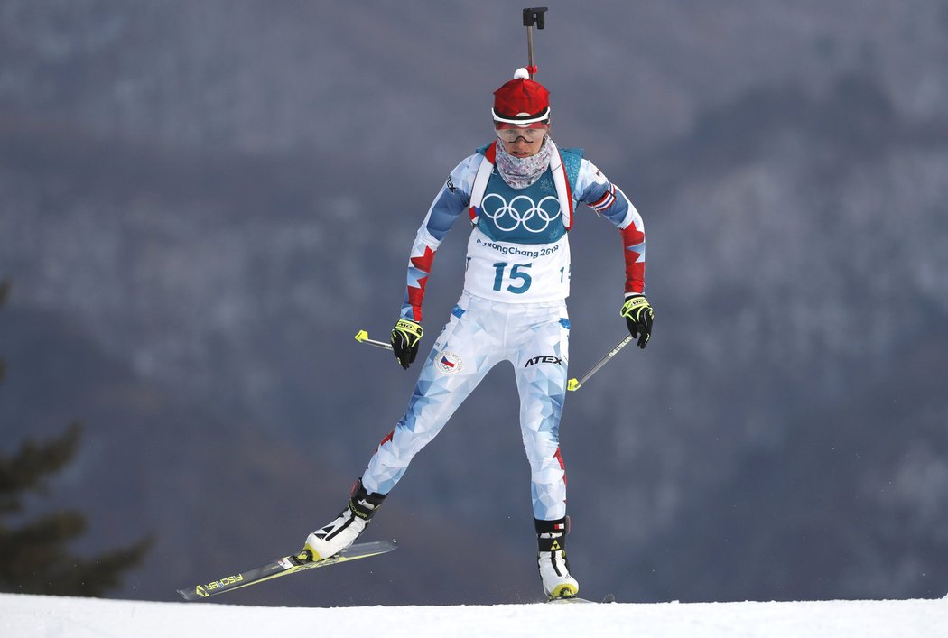 Veronika Vítková při vytrvalostním závodu na olympijských hrách