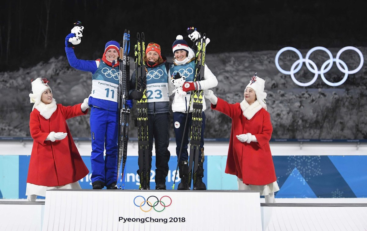 Nejlepší trojice biatlonistek ve sprintu! Nechybí i bronzová Veronika Vítková.