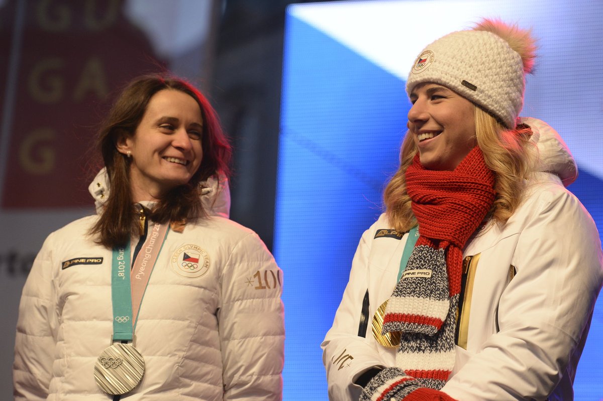 Fanoušci tleskali Martině Sáblíkové a Ester Ledecké