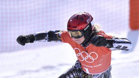 Ester Ledecká už v Koreji trénuje na snowboardu.