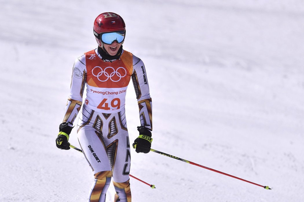 Ester Ledecká má za sebou první olympijský start jako lyžařka