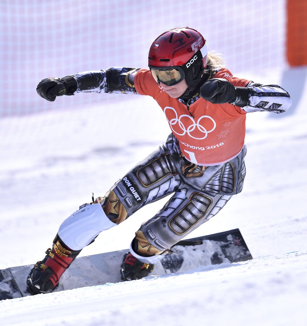 Ester Ledecká už v Koreji trénuje na snowboardu.