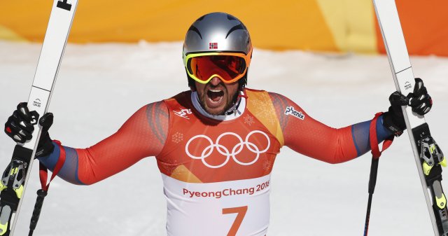 Aksel Lund Svindal jako první norský lyžař ovládl olympijský sjezd