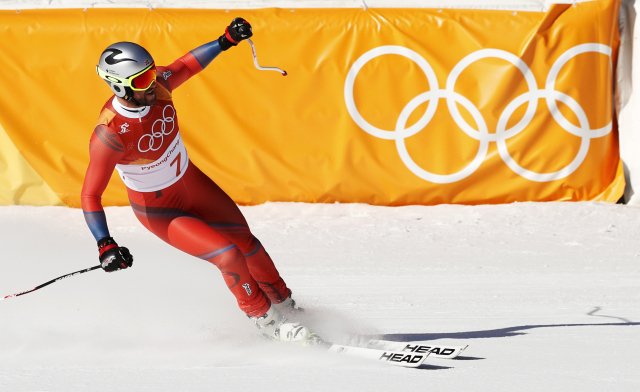 Aksel Lund Svindal jako první norský lyžař ovládl olympijský sjezd