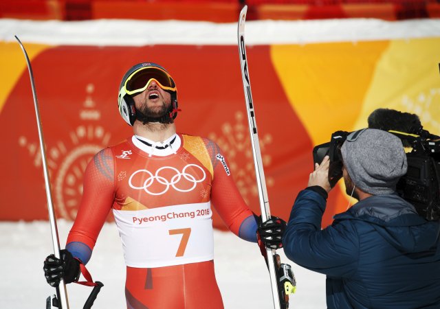 Aksel Lund Svindal jako první norský lyžař ovládl olympijský sjezd