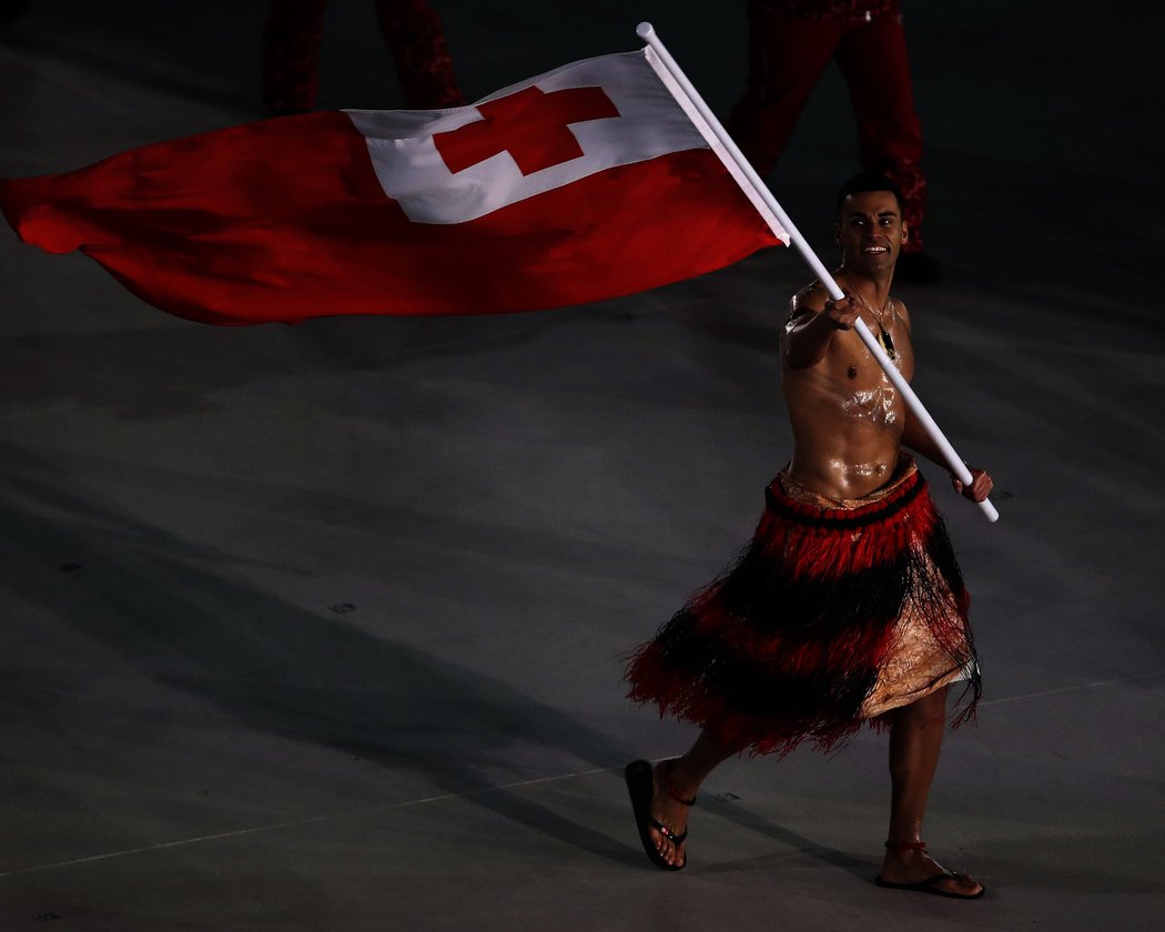 Nejotužilejším ze sportovců se ukázal být vlajkonoš oceánského státu Tonga Pita Nikolas Taufatofua