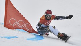 Ester Ledecká suverénně  vyhrála obří slalom snowboardistek. Má druhé olympijské zlato!