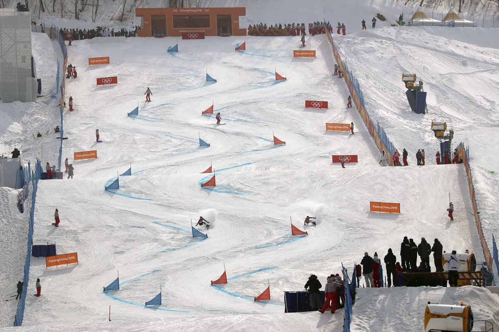 Olympijská trať paralelního obřího slalomu