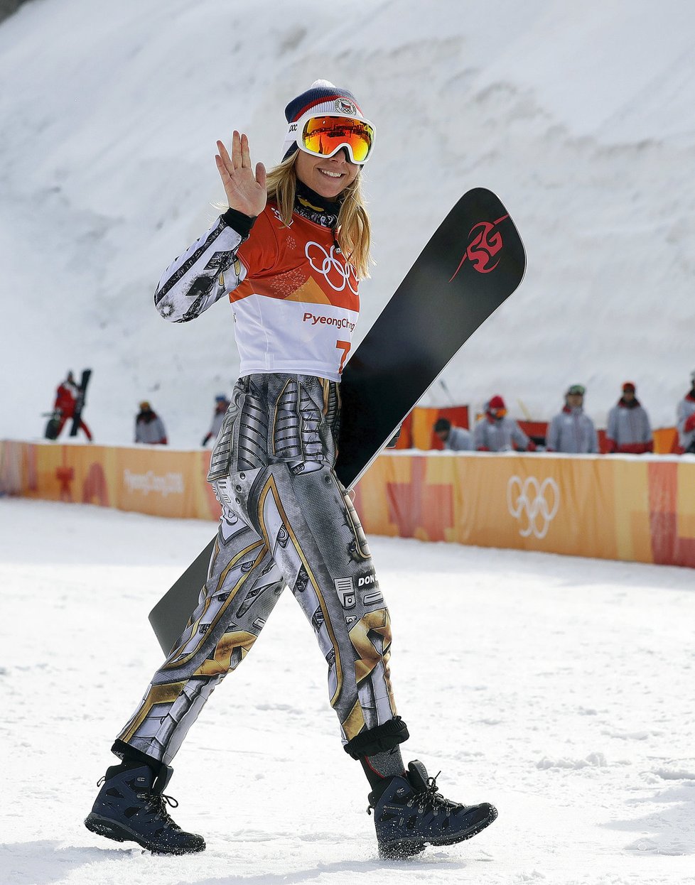 Ester Ledecká po zlatém snowboardovém závodě