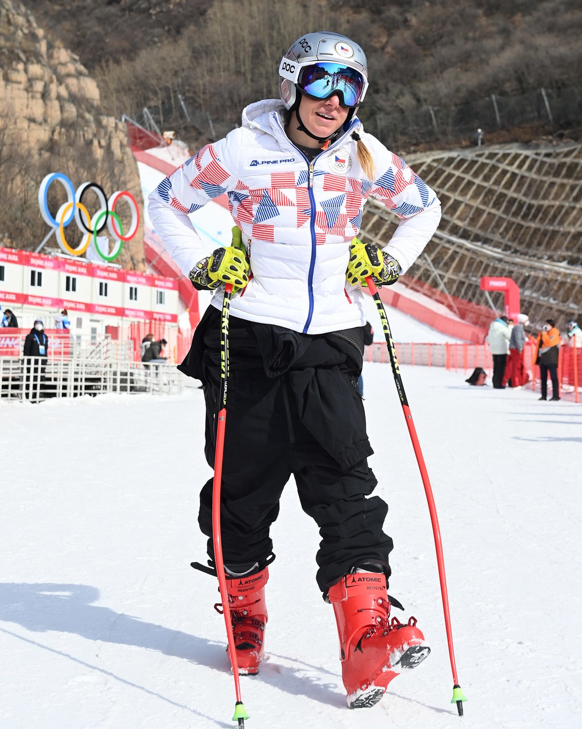 Ester Ledecká čeká na výsledky super-g, ve kterém skončila pátá