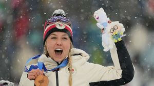 Uplakaná Voborníková v cíli mluvila o rodinném trápení: Životní strach bronzové Terezy! Uplakaná Voborníková v cíli mluvila o rodinném trápení: Životní strach bronzové Terezy!