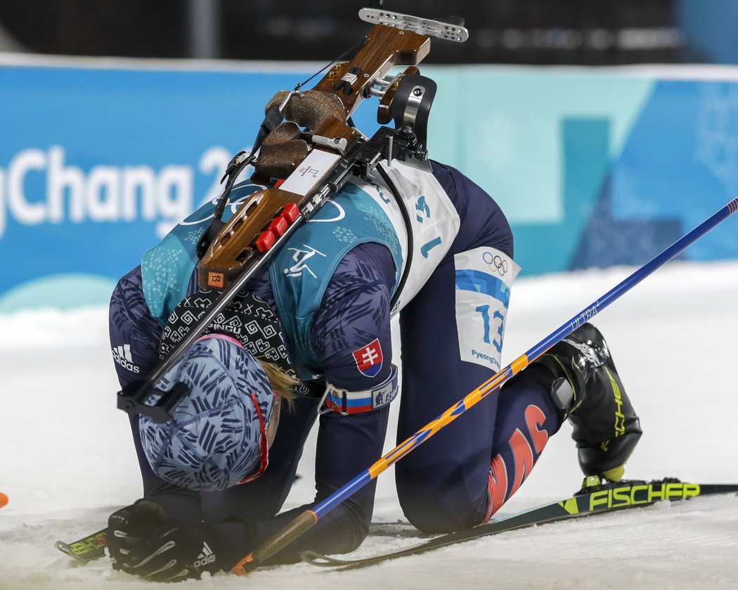 Slovenská závodnice Anastasia Kuzminová vybojovala ve stíhacím závodě žen na olympiádě v Koreji stříbrnou medaili