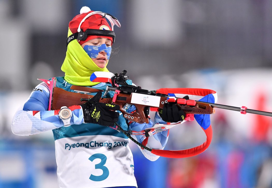 Veronika Vítková běží sprinterský závod na 7,5 km