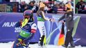 Americká lyžařka Mikaela Shiffrinová nezvládla svou jízdu v týmovém závodě