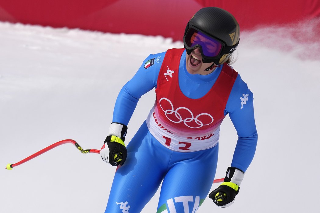 Italka Sofia Goggiaová vybojovala tři týdny po zranění stříbrnou olympijskou medaili
