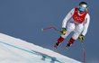 Ester Ledecká během Super-G na olympijských hrách Ester Ledecká během Super-G na olympijských hrách