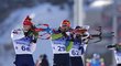 Mikuláš Karlík na střelnici v individuálním závodě na olympiádě v Pekingu