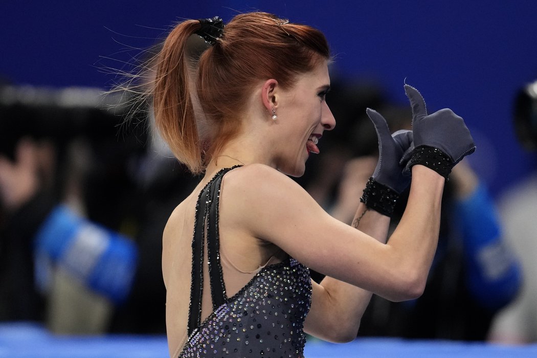 Krasobruslařka Eliška Březinová si zajela na zimních olympijských hrách osobní rekord v krátkém program