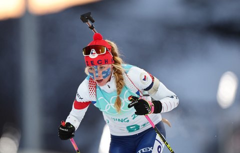 Markéta Davidová ve smíšené štafetě na olympiádě v Pekingu