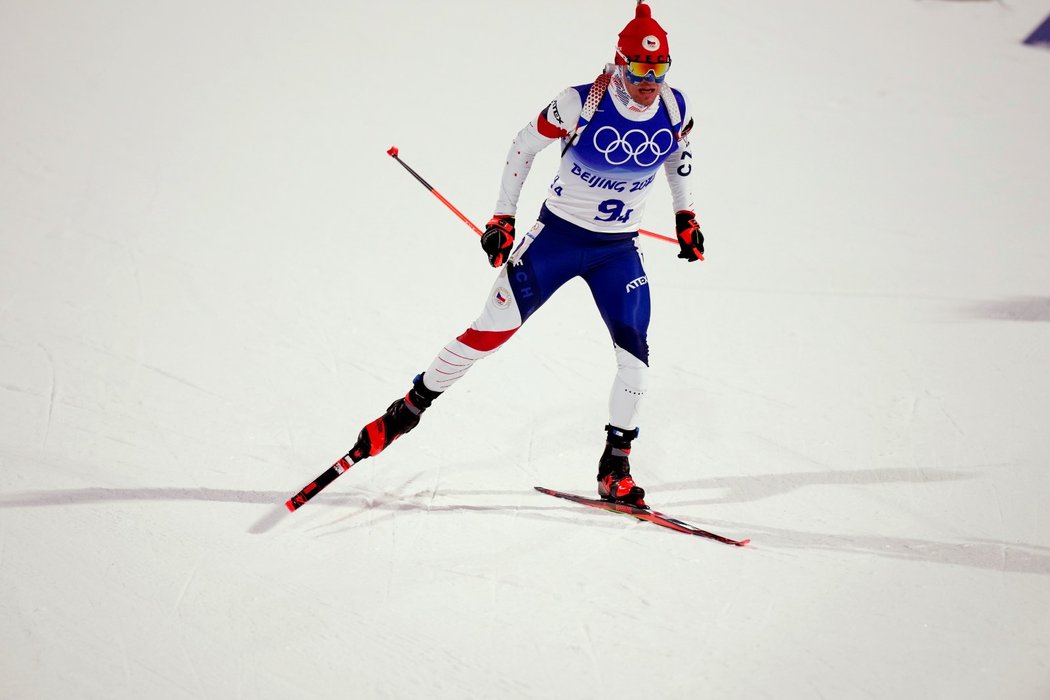 Michal Krčmář ve smíšené štafetě na úvod olympijských her v Pekingu