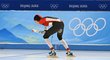 Martina Sáblíková v závodě na tři kilometry na olympiádě v Pekingu