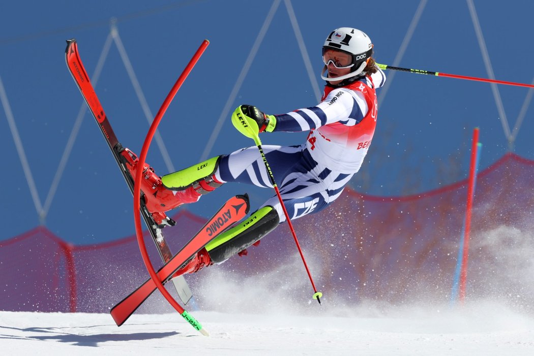 Jan Zabystřan nedokončil první kolo olympijského slalomu