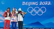 Medailistky paralelního obřího slalomu snowboardistek na olympiádě v Pekingu