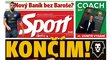 Titulní strana, deník Sport, 5. května 2020