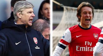 Ať Rosický zůstane v Arsenalu do konce kariéry, chválil Wenger