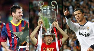 Nejlepší fotbalista Evropy? Messi, Ribéry, nebo Ronaldo!