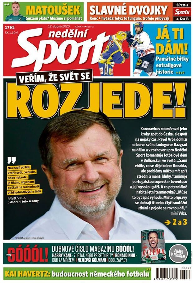 Nedělní Sport, 12. dubna 2020 Nedělní Sport, 12. dubna 2020