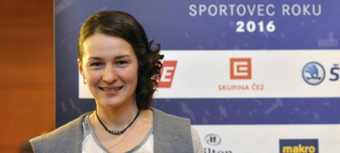 Veronika Vítková na vyhlášení ankety Sportovec roku