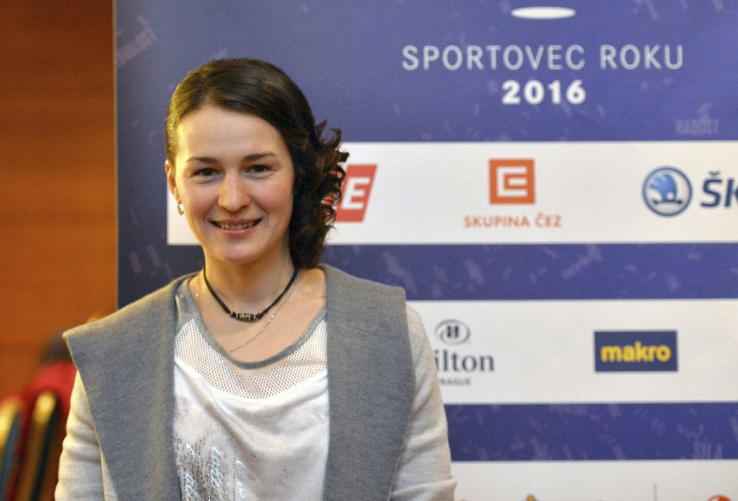 Veronika Vítková na vyhlášení ankety Sportovec roku
