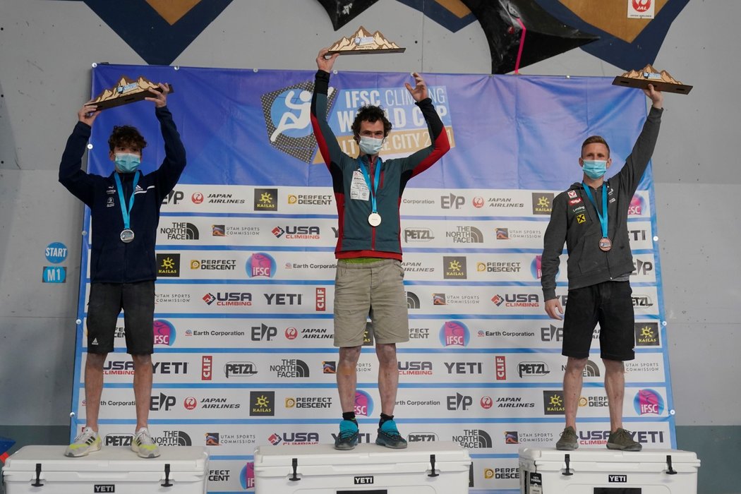 Adam Ondra vyhrál i druhý letošní závod Světového poháru v boulderingu, který se konal v Salt Lake City