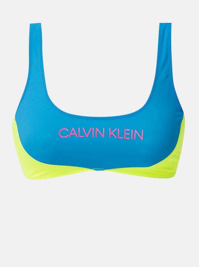 Žluto-modrý horní díl plavek Calvin Klein Underwear, zoot.cz, 1259 Kč