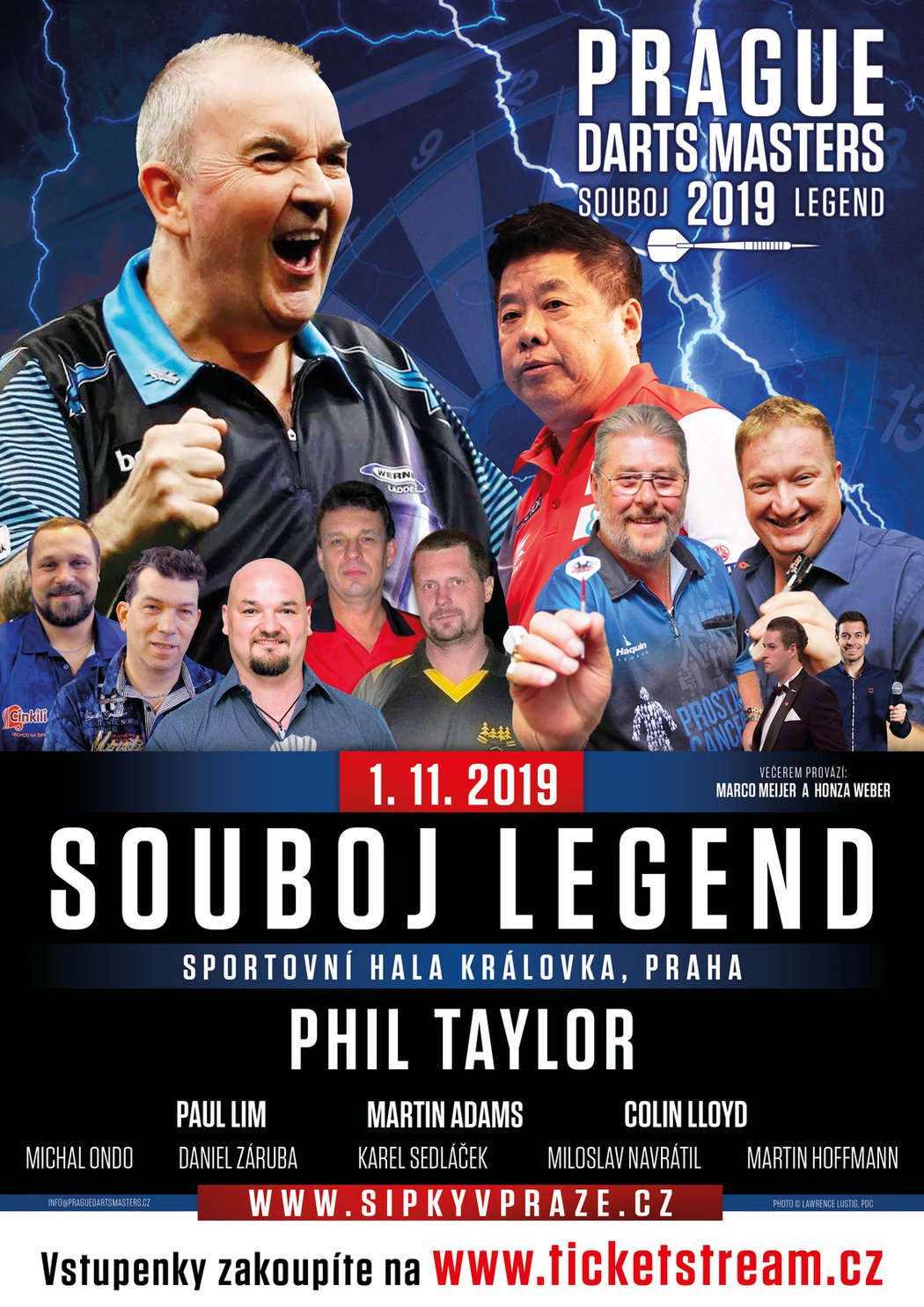 Phil Taylor a další legendy se představí na exhibici v Praze