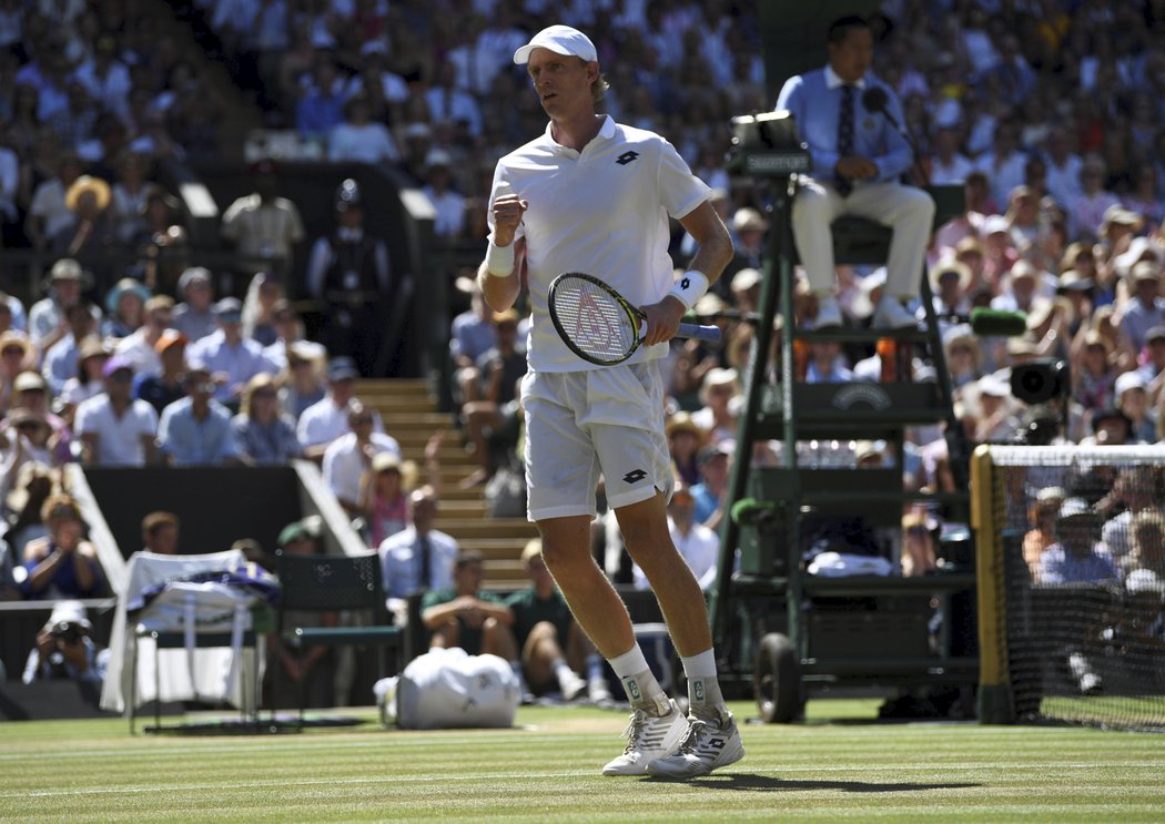 Kevin Anderson po vítězné výměně