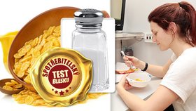 Test kukuřičných lupínků nemile překvapil: Všechny obsahují víc soli než slané chipsy!