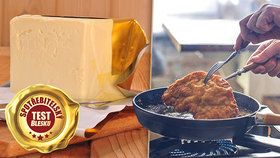 Test rostlinných tuků: Smaží se řízky lépe na másle? Co se skrývá pod obalem oblíbených kostek?