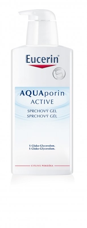 Eucerin, sprchový gel Aquaporin Active, 235 Kč (400 ml), koupíte v síti lékáren