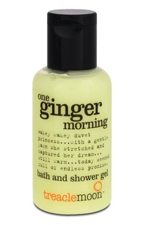 Sprchový gel Ginger morning s osvěžující vůní po zázvoru, Treacle Moon, 54 Kč (60 ml). Koupíte v síti drogerií DM