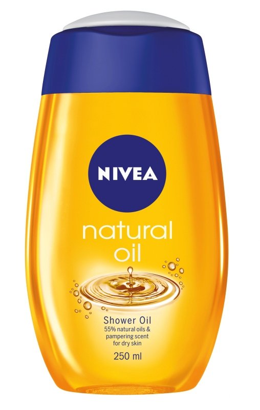 Nivea sprchový olej Natural Oil, 100 Kč za 200 ml, koupíte v síti drogerií