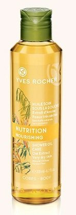 Yves Rocher Vyživující sprchový olej, 139 Kč za 200 ml, koupíte na www.yves-rocher.cz nebo v prodejnách Yves Rocher