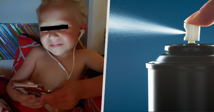 Oliver, který umřel na inhalaci spreje.