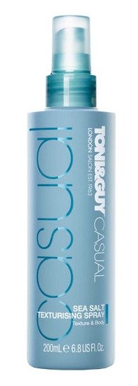 Stylingový sprej Tony&Guy 	 Casual Sea Salt Texturising Spray, 103 Kč (200 ml). Koupíte na www.parfemy-elnino.cz