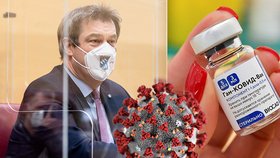 Bavorský premiér Markus Söder, ruská vakcína Sputnik V