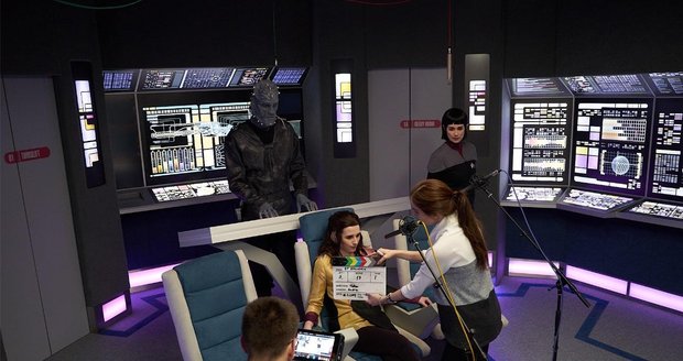 Z natáčení českého sci-fi filmu Squadron: A Star Trek Fan Production.