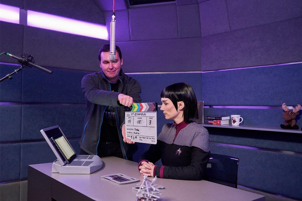 Z natáčení českého sci-fi filmu Squadron: A Star Trek Fan Production.
