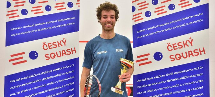Belgičan Herrewegen vyhrál squashový turnaj Czech Open